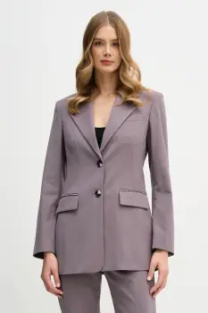 Sisley sacou culoarea violet, un singur rand de nasturi, uni, 21YPLW03H imagine