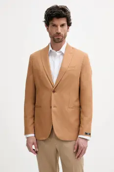 Sisley sacou din bumbac culoarea maro, 2GJ0SW029 imagine