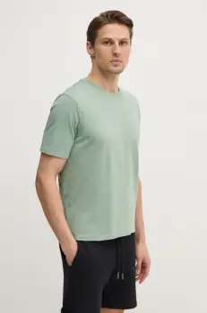 Sisley tricou din bumbac barbati, neted, 3I1XS101J imagine