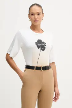 Sisley tricou din bumbac culoarea bej, 3I1XL107Y imagine