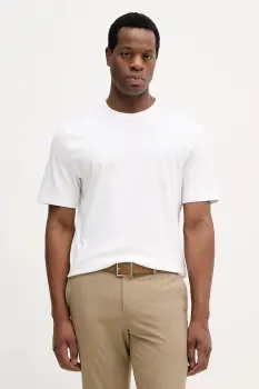 Sisley tricou din bumbac culoarea bej, uni, 3YNVS104Q imagine