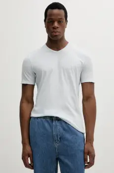 Sisley tricou din bumbac culoarea negru, neted imagine