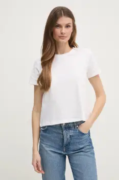 Sisley tricou din bumbac femei, culoarea bej imagine