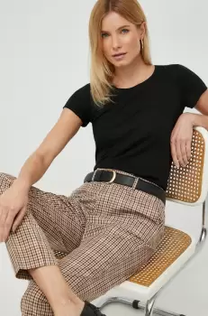 Sisley tricou femei, culoarea negru imagine