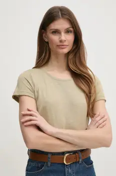 Sisley tricou femei, culoarea verde imagine