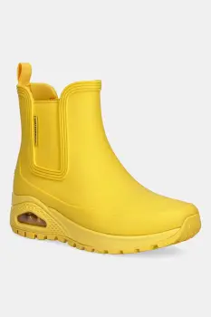 Skechers cizme UNO RUGGED-DANCING N THE RAIN culoarea galben, cu toc plat, 177183 imagine