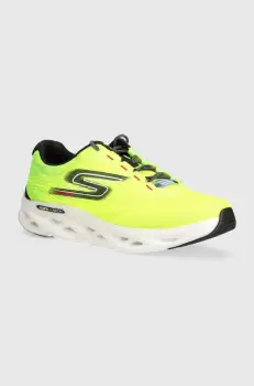 Skechers pantofi de alergat GO RUN Swirl Tech Speed culoarea verde imagine