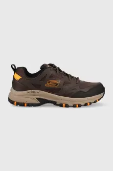 Skechers pantofi Hillcrest barbati, culoarea maro imagine