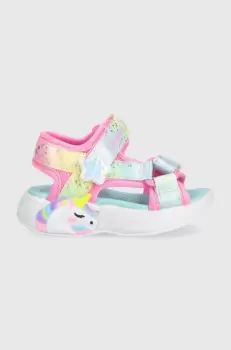 Skechers sandale copii culoarea roz imagine