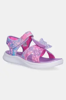 Skechers sandale copii S LIGHTS-JUMPSTERS SANDAL-BU culoarea violet, 303109L imagine