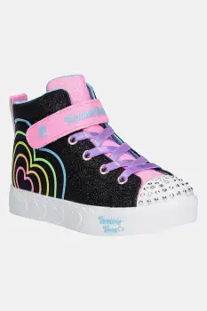 Skechers tenisi copii HEART STEPS - HEART GLOW culoarea negru, 314623L imagine