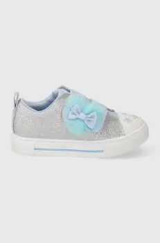 Skechers tenisi copii TWINKLE SPARKS GLITTER GEMS culoarea argintiu imagine