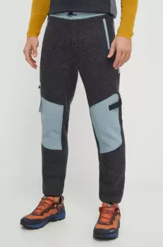 Smartwool pantaloni de exterior Hudson culoarea gri, modelator imagine
