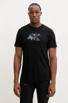 Smartwool tricou sport culoarea negru, cu imprimeu, SW002777 imagine