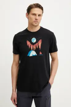 Smartwool tricou sport culoarea negru, cu imprimeu, SW002854 imagine