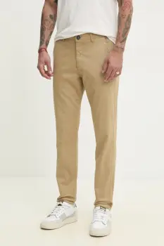 Solid pantaloni ERICO barbati, culoarea verde, cu fason chinos, 21107652.171022 imagine