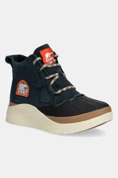 Sorel botine OUT N ABOUT IV CLASSIC WP culoarea verde, cu toc plat, izolare usoara, 2088161494 imagine