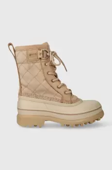 Sorel cizme de iarna CARIBOU ROYAL WP culoarea bej, 2048771 imagine