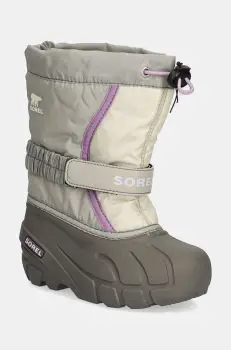 Sorel cizme de iarna copii CHILDRENS FLURRY BO culoarea gri, 2114082 imagine