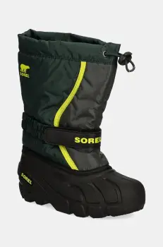 Sorel cizme de iarna copii CHILDRENS FLURRY BO culoarea negru, 2114081 imagine