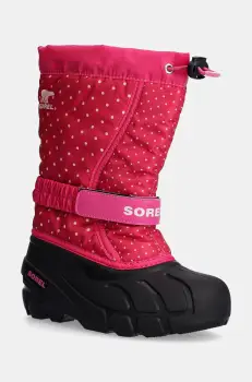 Sorel cizme de iarna copii CHILDRENS FLURRY BO culoarea roz, 2114091 imagine