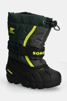 Sorel cizme de iarna copii CHILDRENS FLURRY BO culoarea verde, 2114082 imagine