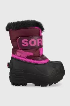 Sorel cizme de iarna copii Toddler culoarea violet imagine
