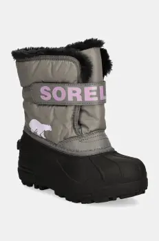 Sorel cizme de iarna copii TODDLER SNOW COMMAND culoarea gri, 2114101 imagine