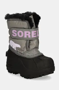 Sorel cizme de iarna copii TODDLER SNOW COMMAND culoarea gri, 2114102 imagine
