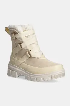 Sorel cizme de piele TORINO V RESORT WP OUTDR femei, culoarea bej, cu platforma, izolat, 2106711292 imagine