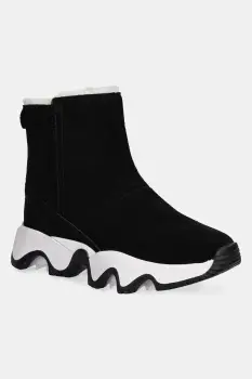 Sorel cizme de zapada din piele intoarsa KINETIC IMPACT SHORT BOOT culoarea negru, 2111921010 imagine