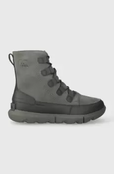 Sorel ghete de piele EXPLORER NEXT BOOT WP 10 barbati, culoarea gri, 2058921052 imagine