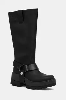 Sorel ghete de piele JOAN FRW TALL culoarea negru, cu toc plat, 2144861010 imagine