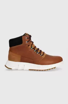 Sorel ghete de piele MAC HILL LITE MID WP barbati, culoarea maro, 2048841286 imagine