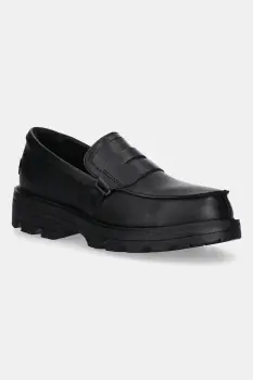 Sorel mocasini de piele REVEL AVE LOAFER culoarea negru, cu platforma, 2144851010 imagine