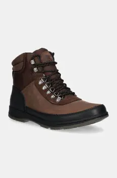 Sorel pantofi ANKENY II HIKER PLUS WP barbati, culoarea maro, 2084841256 imagine