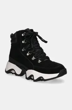 Sorel pantofi KINETIC IMPACT CONQUEST culoarea negru, cu toc plat, izolare usoara, 2088281010 imagine