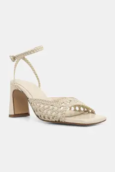 Souliers Martinez sandale cu toc din piele LEA imagine