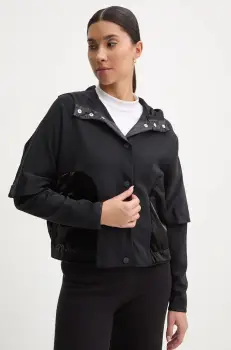 Sportalm geaca femei, culoarea negru, de tranzitie, oversize, 1850012510 imagine