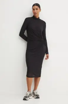 Sportalm rochie culoarea negru, midi, mulata, 1815504703 imagine