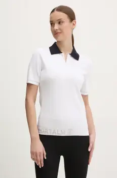 Sportalm tricou polo femei, culoarea alb, 250180 imagine