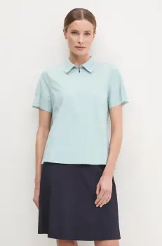 Sportalm tricou polo femei, culoarea turcoaz, 250185 imagine