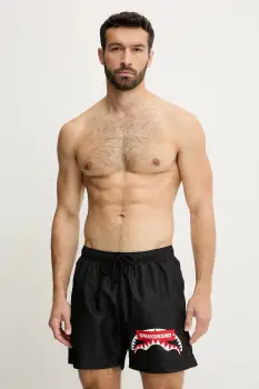 Sprayground pantaloni scurti de baie culoarea negru, SP762BLK imagine