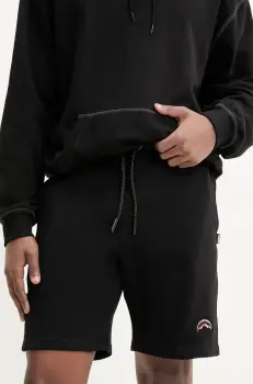 Sprayground pantaloni scurti din bumbac barbati, culoarea negru, SP141BLK imagine