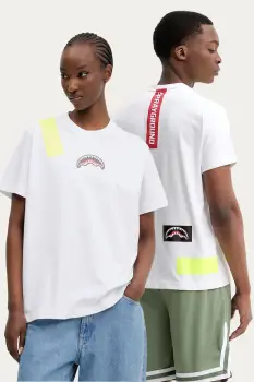 Sprayground tricou din bumbac culoarea alb, cu imprimeu, SP764 imagine