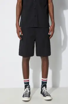 Stan Ray pantaloni scurti din bumbac Cargo culoarea negru, SS2402663 imagine