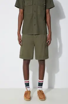 Stan Ray pantaloni scurti din bumbac Cargo culoarea verde, SS2402622 imagine