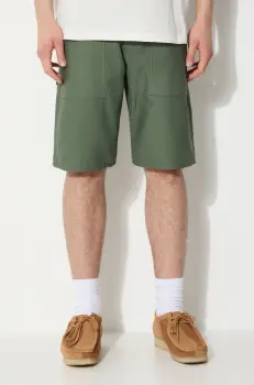 Stan Ray pantaloni scurti din bumbac Fatigue culoarea verde, SS19-5500 imagine