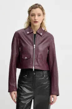 Stand Studio geaca ramones Brooke femei, culoarea bordo, de tranzitie, 66384-7750 imagine