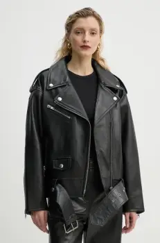 Stand Studio geaca ramones Isobelle femei, culoarea negru, de tranzitie, 66388-7030 imagine